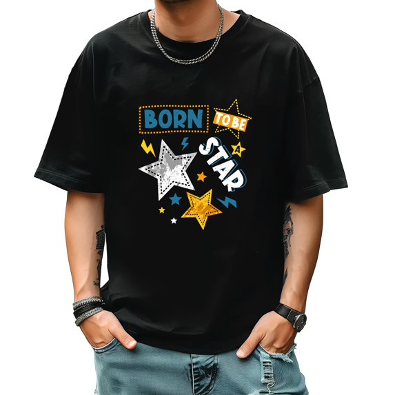 Graphic Tees for Men Summer New Vintage Tee Trend Fashion Sports Shirt Small