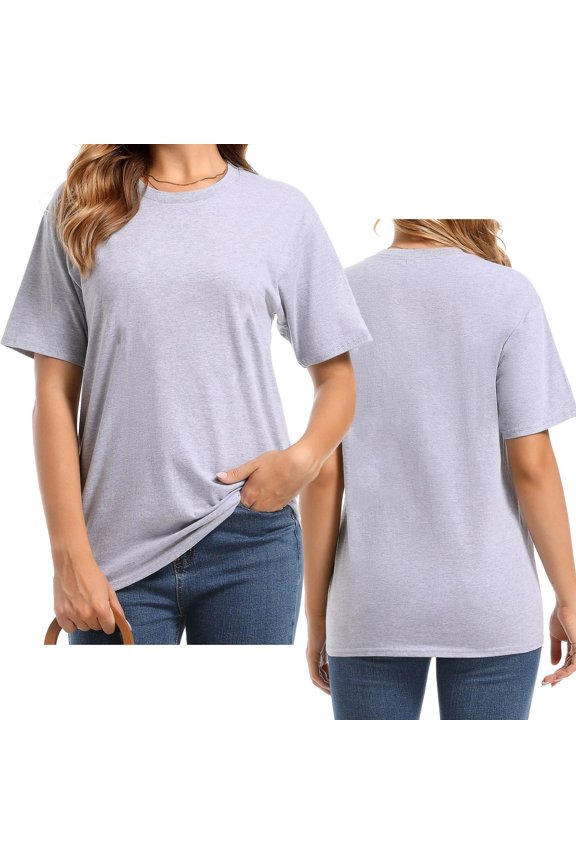 Graphic Tennis Tees for Women Custom Photo Solid Color Tee for Women DIY Personalization Everyday Casual Wear for Stylish Summer Black S