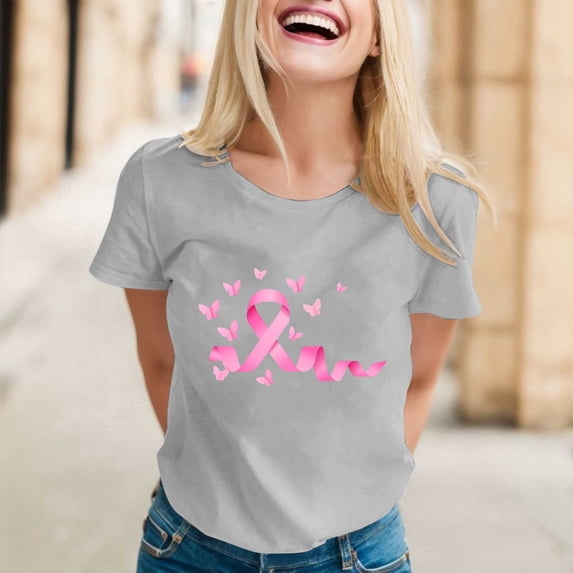 Graphic Tennis Tees for Women Graphic Tee for Everyday Wear Casual Summer Top with Round Neck Classic Short Sleeve Lightweight Everyday Gray S