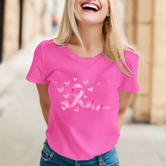 Graphic Tennis Tees for Women Graphic Tee for Everyday Wear Casual Summer Top with Round Neck Classic Short Sleeve Lightweight Everyday Pink XL