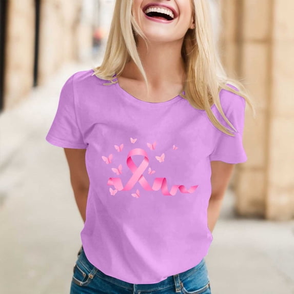 Graphic Tennis Tees for Women Graphic Tee for Everyday Wear Casual Summer Top with Round Neck Classic Short Sleeve Lightweight Everyday Purple 5XL