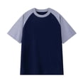 thumbnail image 1 of Graphic Tees for Women Raglan Short Sleeve Tee for Women Relaxed Fit Round Neck Summer Casualwear Lightweight Everyday for Women’s T-Shirts Gray XL, 1 of 2