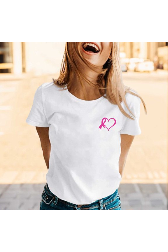 Graphic Tees for Women T-Shirts Graphic Casual Short Sleeve Top for Everyday Wear Summer Ready Relaxed Fit Tee for Women White L