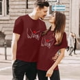 thumbnail image 1 of Graphic Tees for Women T-Shirts Stylish Round Neck Tee for Everyday Comfort and Subtle Printed Style Red XL, 1 of 3