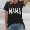 thumbnail image 1 of Graphic Tees for Women T-Shirts Women's Loose Top with Printed Short Sleeve Crewneck T-Shirt for Everyday Comfort Black XL, 1 of 3