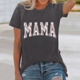 thumbnail image 1 of Graphic Tees for Women T-Shirts Women's Loose Top with Printed Short Sleeve Crewneck T-Shirt for Everyday Comfort Gray XL, 1 of 3