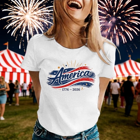 Graphic Tennis Tees for Women Timeless Casual Logo Tee For Everyday Wear Women’s Crew Neck Short Sleeve Fit Top White S