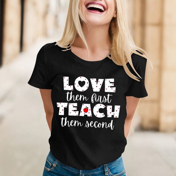 Graphic Tees for Women's T-Shirts for Everyday Comfort Graphic Tee Short Sleeve Tennis Top for Women'summer Black M