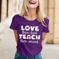 thumbnail image 1 of Graphic Tees for Women's T-Shirts for Everyday Comfort Graphic Tee Short Sleeve Tennis Top for Women'summer Purple L, 1 of 6