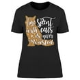 thumbnail image 1 of Graphic Time Spent With Cats T-Shirt Women -Image by Shutterstock, Female Small, 1 of 2