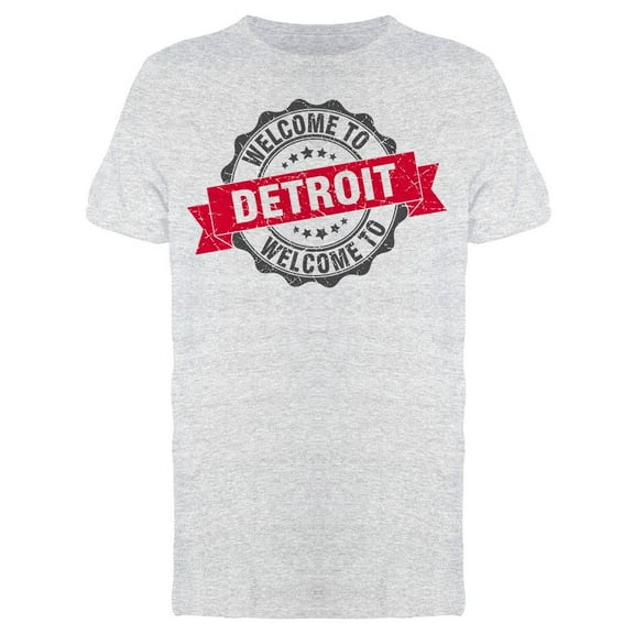 Graphic Welcome To Detroit T-Shirt Men -Image by Shutterstock, Male Small