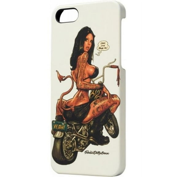 Graphic iPhone 5 Back Cover designed by Rockin Jelly Bean - White
