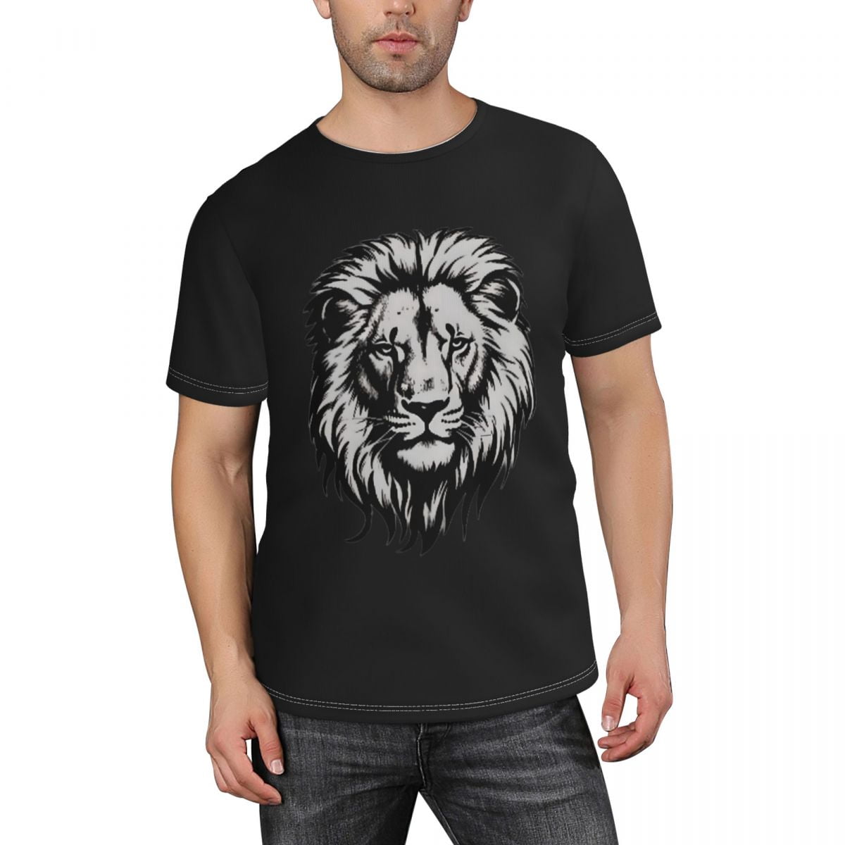 Lion BlockPrinted mens Shirt main image 1