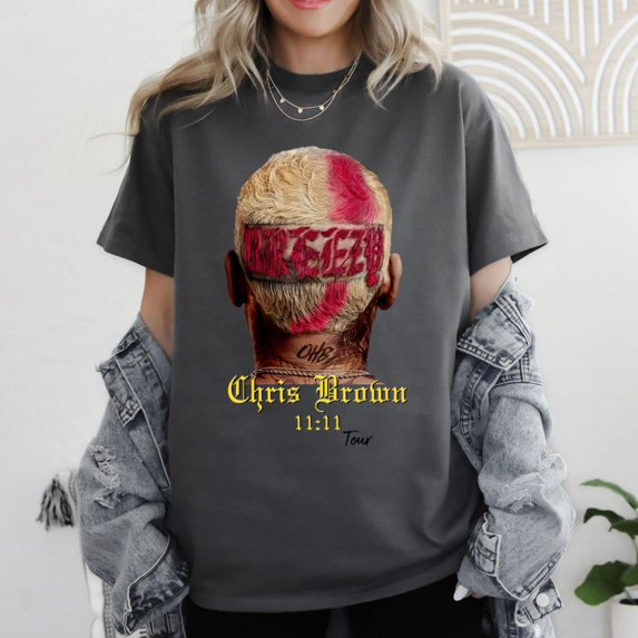 Graphic tees shirts 1971 USTEE UNISEX ,Chris Brown Shirt, Chris Brown 11 11 Tour Shirt, Vintage Chris Brown TShirt,, T-Shirt Beautiful, Top Trending.