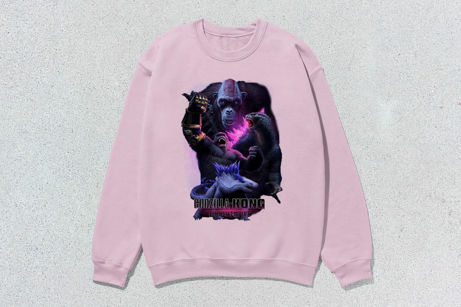 Graphic tees shirts 1971 USTEE UNISEX ,Godzilla X Kong The New Empire