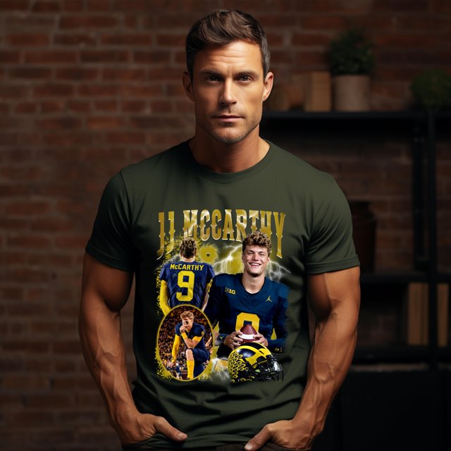 Graphic tees shirts 1971 USTEE UNISEX ,Vintage 90s Graphic Style J.J. McCarthy T-Shirt Football Fans, J.J. McCarthy T-Shirt Comfort Colors shirt, Vintage 90s tee Shirt, gift for
