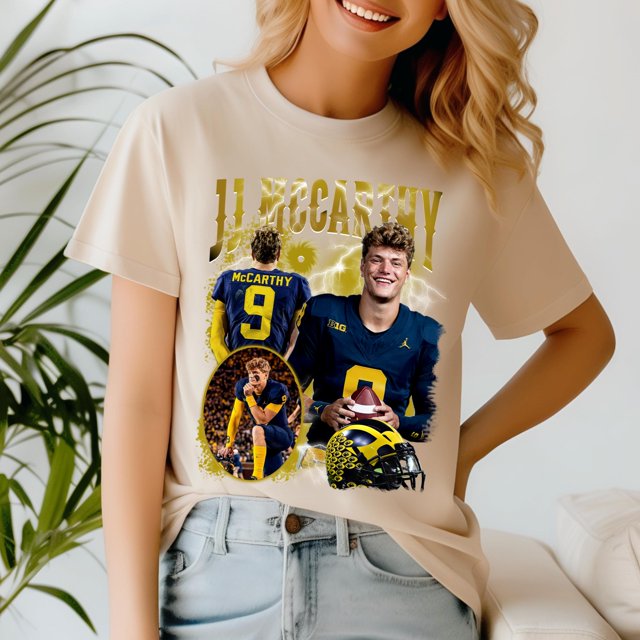 Graphic tees shirts 1971 USTEE UNISEX ,Vintage 90s Graphic Style J.J. McCarthy T-Shirt Football Fans, J.J. McCarthy T-Shirt Comfort Colors shirt, Vintage 90s tee Shirt, gift for