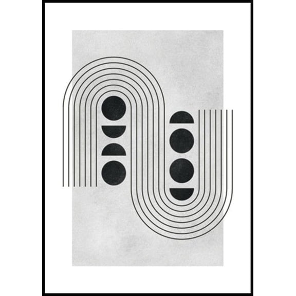 Graphical Arches No1 Poster Wall Art, Modern Wall Decor For Living Room Bedroom, 8x12 UNFRAMED