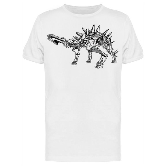Graphical Stegosaurus Skeleton Tee Men's -Image by Shutterstock