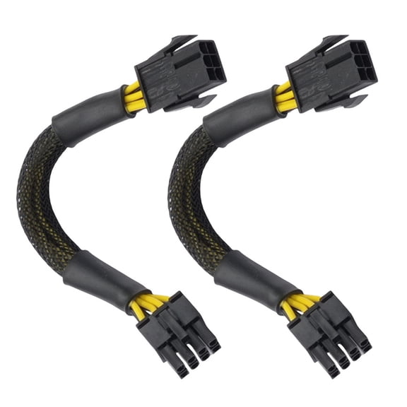 Graphics Card 6P To 8P 6Pin To 8Pin CPU Graphics Card Chassis Power Adapter Cable 6Pins To 8Pins Video Card Connection
