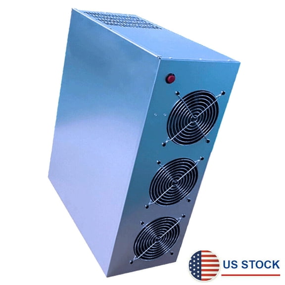 Graphics Card Server Case w/ 3 Fans For 5 GPU X79 Motherboard Mining Rig Chassis