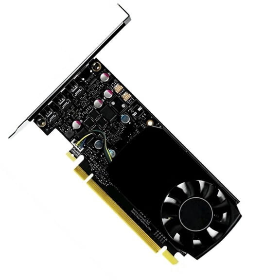Graphics Card Up to 4 Monitors at 4K Resolution with 2GB GDDR5 Memory for Enhances Productivity in Multiple Task