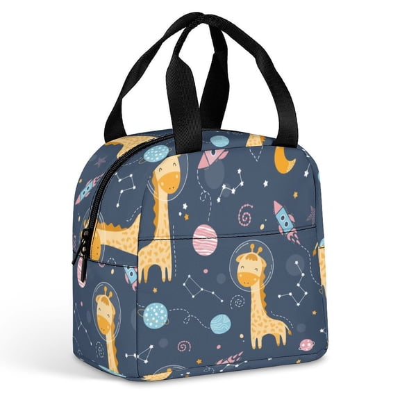 Graphics Clip Art Large Capacity Lunch Bag Insulated Lunch Box for Men Women Travel Office Picnic Portable Lunch Tote Bag