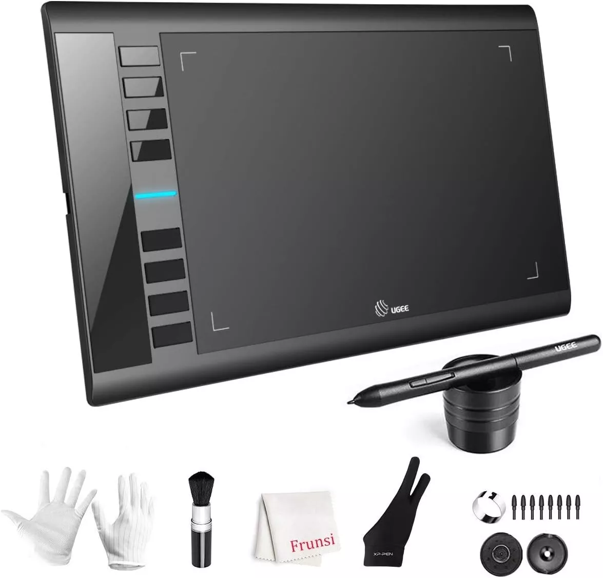 Graphics Drawing Tablet, UGEE M708 10 x 6 inch Large Drawing Tablet 8 Hot Keys