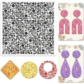 Graphics Silicone Texture Stamp Polymer Clay Molds DIY Clay Texture Tools