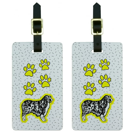 Graphics and More Australian Shepherd Dog of Radiance Luggage Tag Set