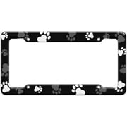 Graphics and More Blank Paw Print Dog Cat Pattern License Plate Frame