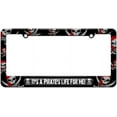 thumbnail image 1 of Graphics and More It's A Pirate's Life for Me License Plate Tag Frame - Skulls Swords Design, 1 of 1