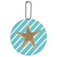 thumbnail image 1 of Graphics and More Starfish Fun Tropical Beach Birthday Wedding Round ID Card Luggage Tag, 1 of 1