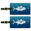 thumbnail image 1 of Graphics and More Tuna Fish Fishing Fisherman Luggage ID Tags Suitcase Carry-On Cards - Set of 2, 1 of 5