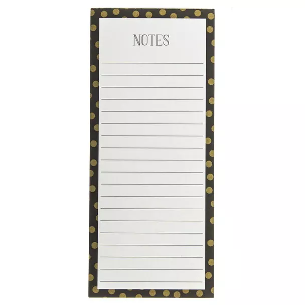 Graphique Gold Dots Magnetic Notepad W