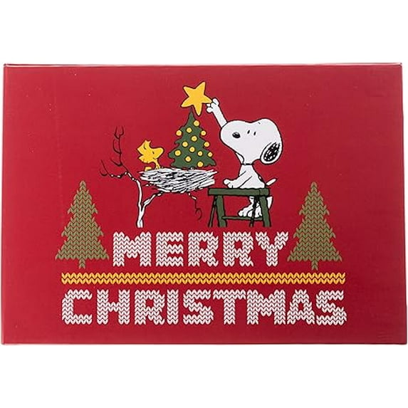Graphique Peanuts Christmas Cards, Boxed Set of 15 Holiday Cards with Envelopes, 4.75"x 6.625"