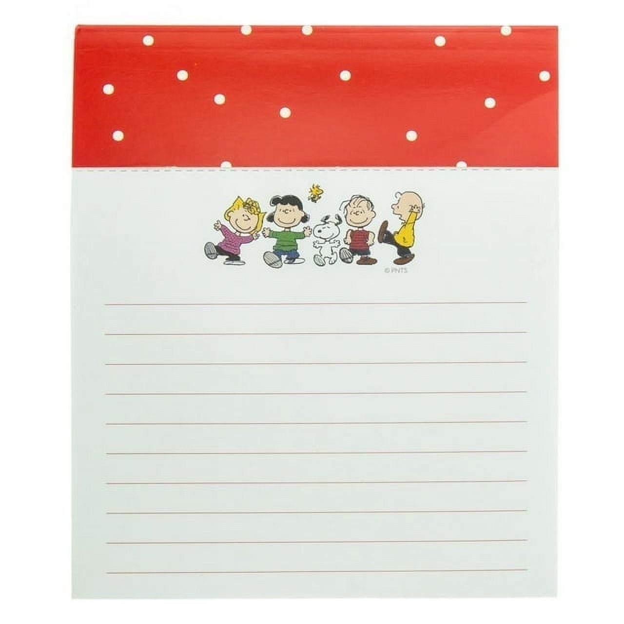 Graphique Peanuts Gang Jotter Notepad, Pad of Paper w/ 250 Tearable Ruled Pages Featuring Cute Snoopy and Gang Design, Great for Kitchen Counters, Nightstands, Desks, and More, 4.5" x 5.5" x 1"