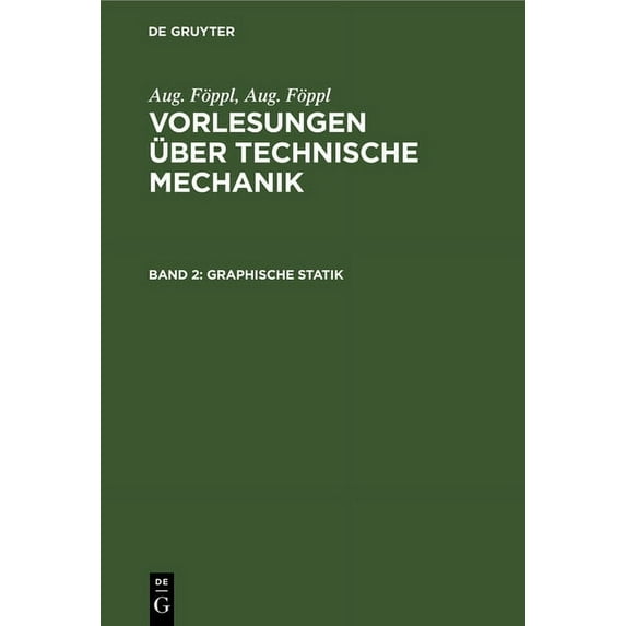 Graphische Statik, (Hardcover)