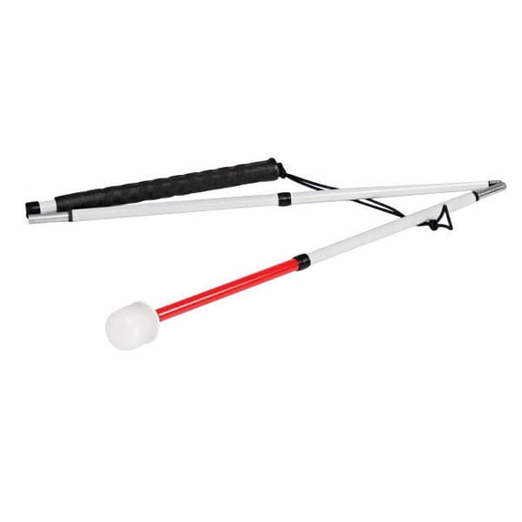 Graphite 5-Section Folding Cane- Marshmallow Roller- 46-in