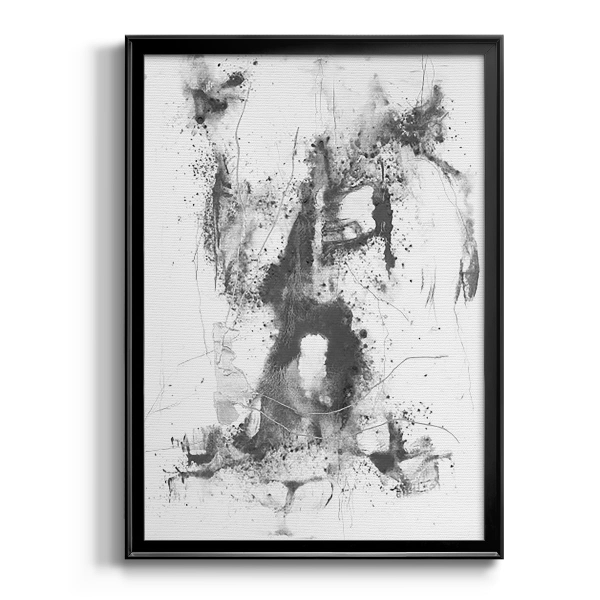 Graphite Abstract II Premium Framed Print, in Gold, Black, or Silver - Ready to Hang