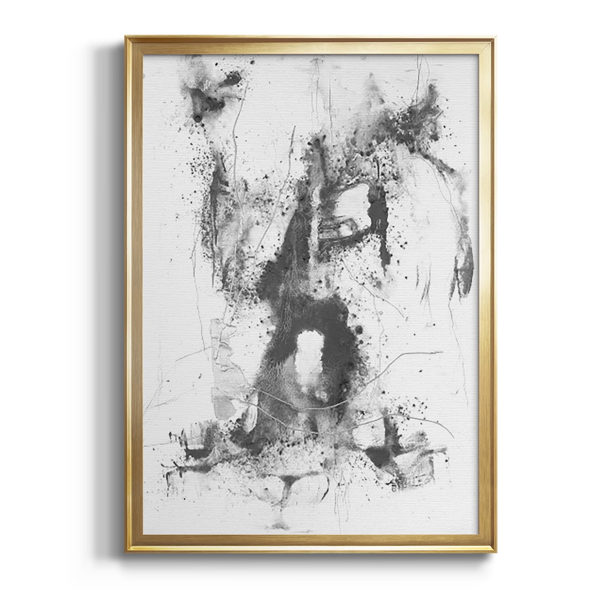 Graphite Abstract II Premium Framed Print, in Gold, Black, or Silver - Ready to Hang