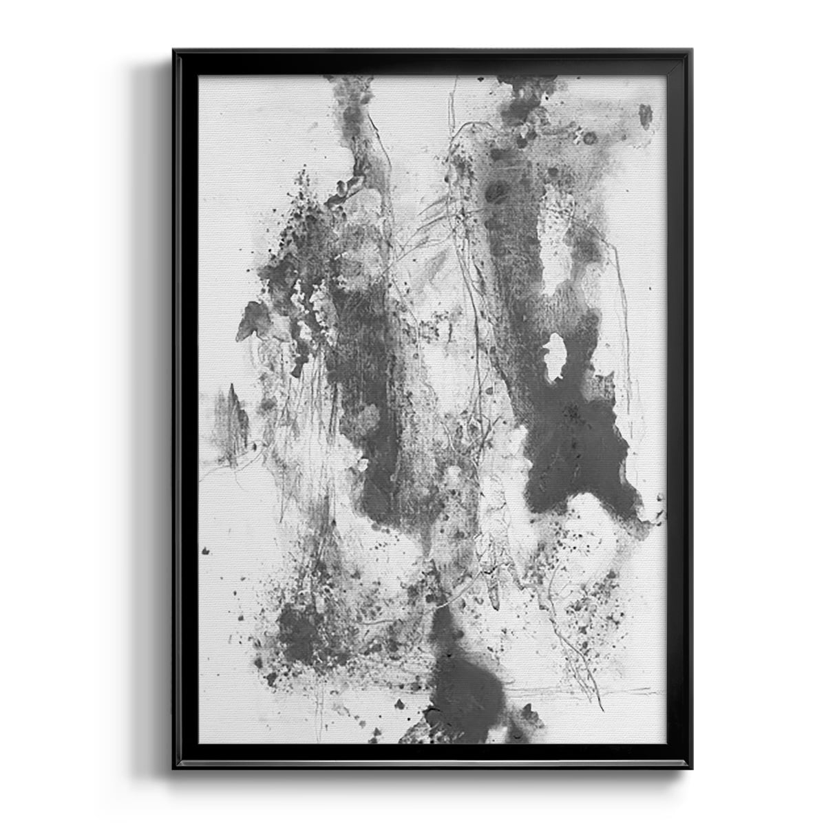 Graphite Abstract III Premium Framed Print, in Gold, Black, or Silver - Ready to Hang