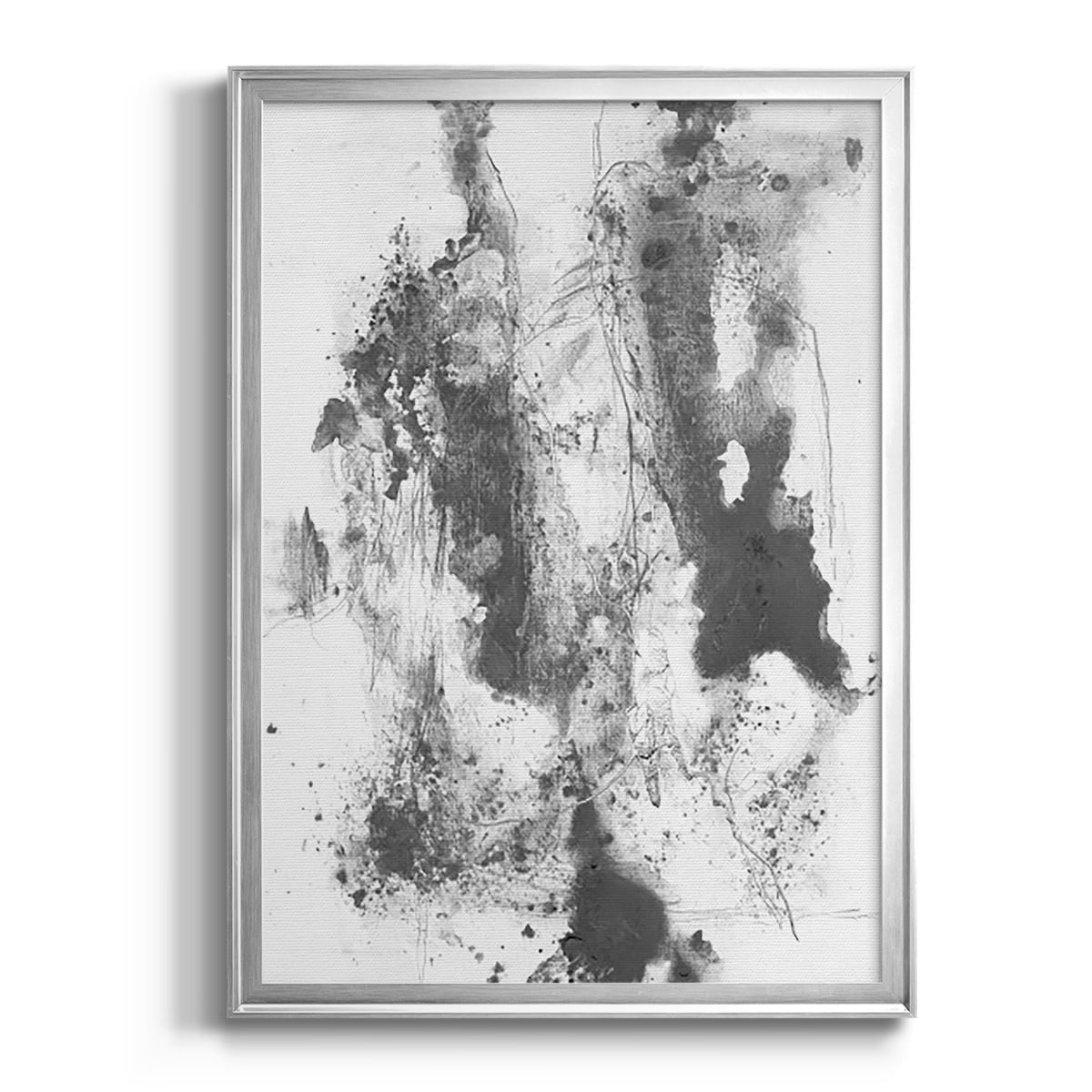 Graphite Abstract III Premium Framed Print, in Gold, Black, or Silver - Ready to Hang