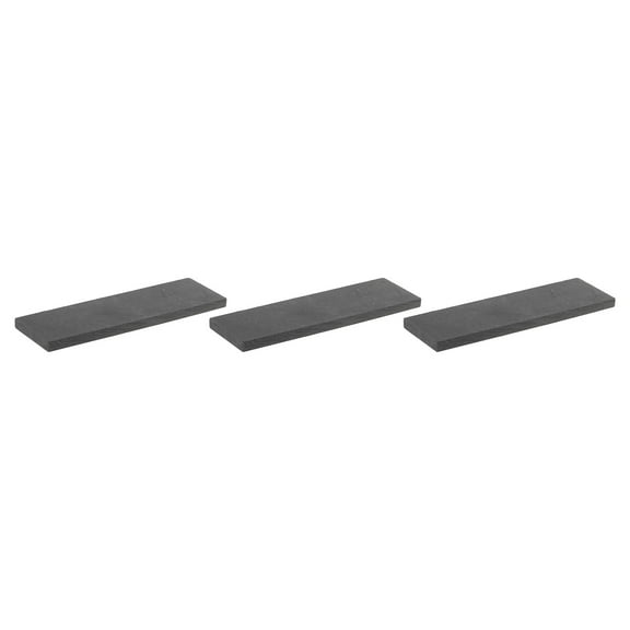 Graphite Block Ingot Rectangle Graphite Electrode Plate 100x30x5mm for Melting Casting, Electrolysis, Pack of 3