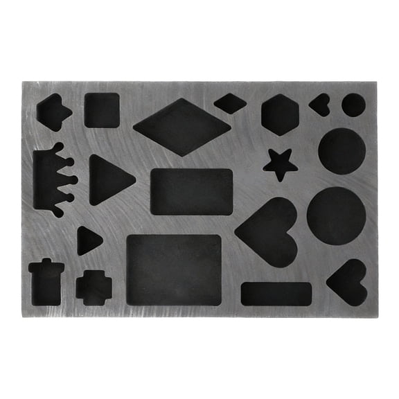 Graphite Casting Mold for Gold Silver Copper, High Temperature Ingot Mold for Metal Melting Refining, Diy Jewelry Making Tool, Multi Shape, A Graphite Casting Mold