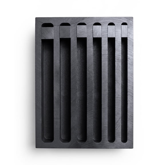 Graphite Ingot Mold,Casting Smelting Molds,Long Strip Graphite Mold for Metal Melting,  Refining,Casting Gold/Silver/Aluminum/Copper/Brass (Multi-Size