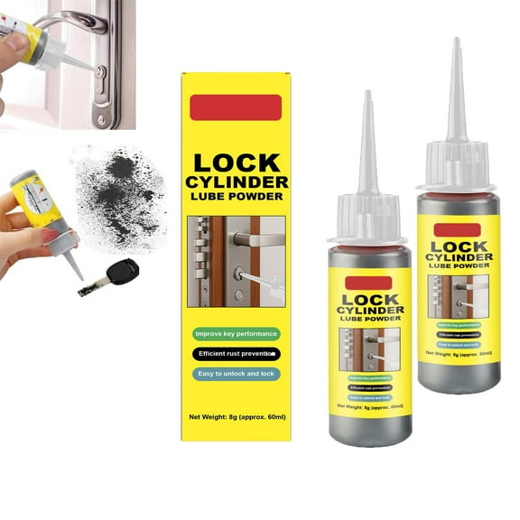 Graphite Powder Lubricant, Door Lock Lubrication, Graphite Lubricant with Fast-Acting Graphit,Enhance Performance & Durability, for Door Lock Keys Window Car Vehicles Lock Window Car