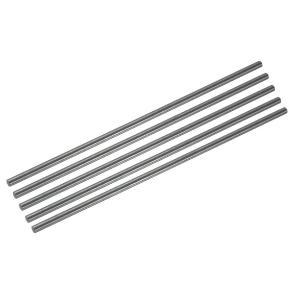 Graphite Rod Graphite Stirring Rod Cylinder Stick Carbon Rod 200x5mm Black for Electrode, Melting Casting, Crucibles, Pack of 5