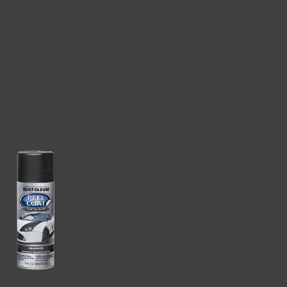 Graphite, Rust-Oleum Automotive Peel Coat Rubber Coating Flat Spray Paint-283786, 11 oz
