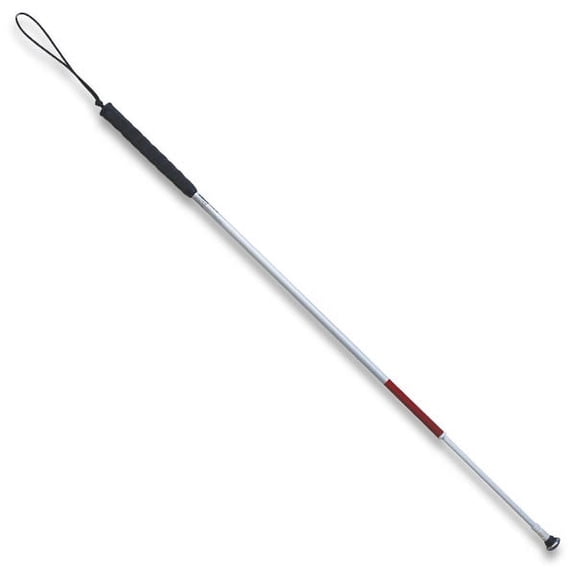 Graphite Telescopic Cane-Red-Metal Glide Tip- 59in